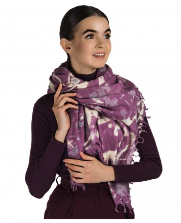 Палантин Женский W40-FLEUR.SAUVAGE/LILAS